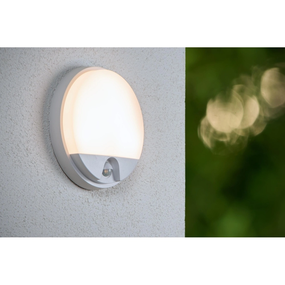 Lampe murale élégante Hups Ir Ø 21cm blanc avec capteur Lucide 5411212221582