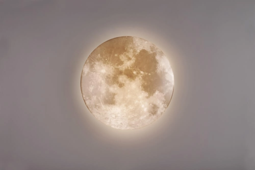 Plafonnier blanc Moonika Ø 37 cm Trio 4017807561609