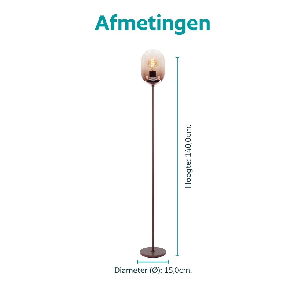 Lampadaire de conception Lequile Eglo 9008606405725