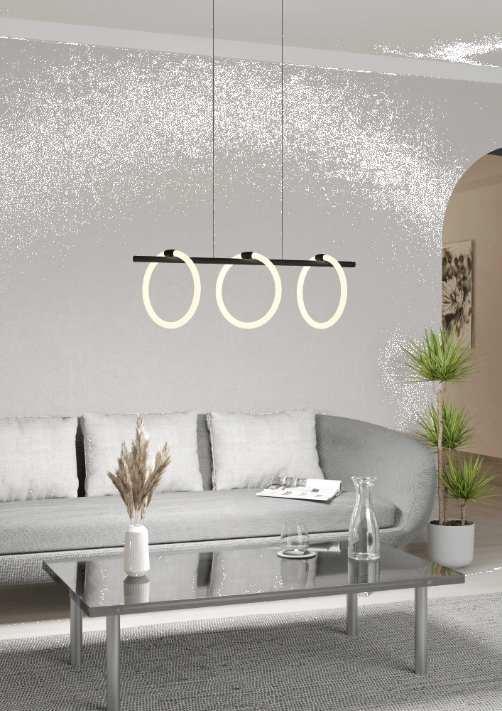 Lampe suspendue moderne Caranacoa 3 lumières Eglo 9008606244645