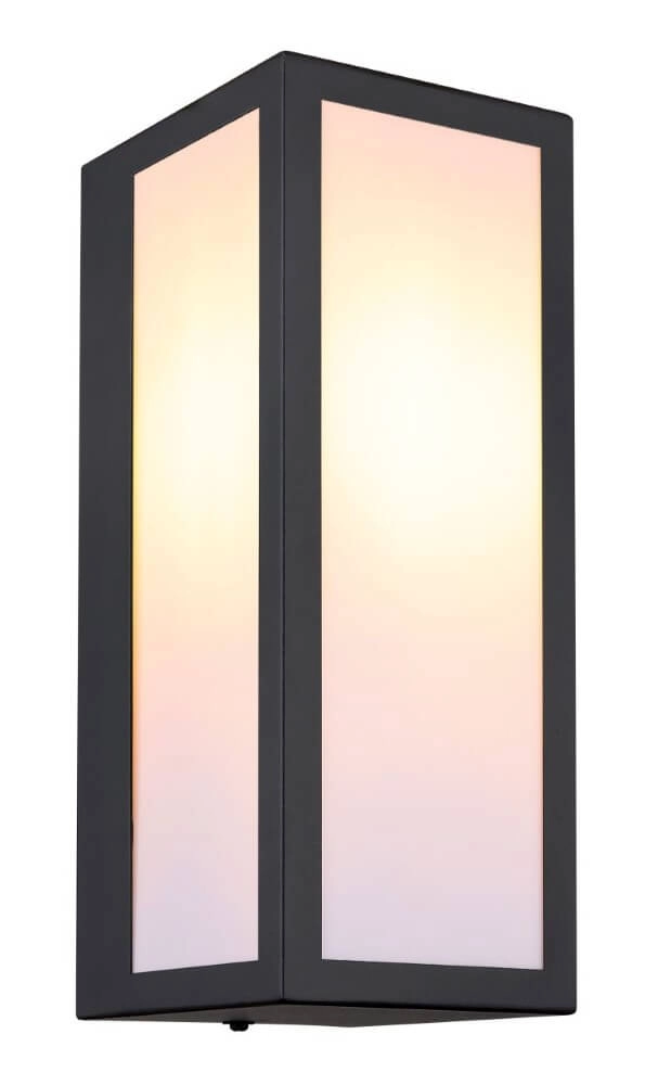 Applique noire Gundula verre de lait Applique noire Gundula verre de lait