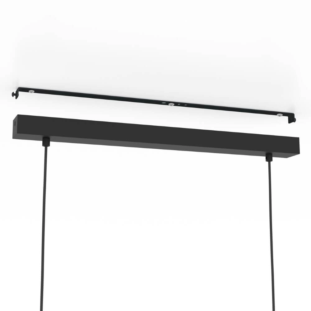 Lampe suspendue 4 lumières Plimsoll noir Eglo 9002759438487