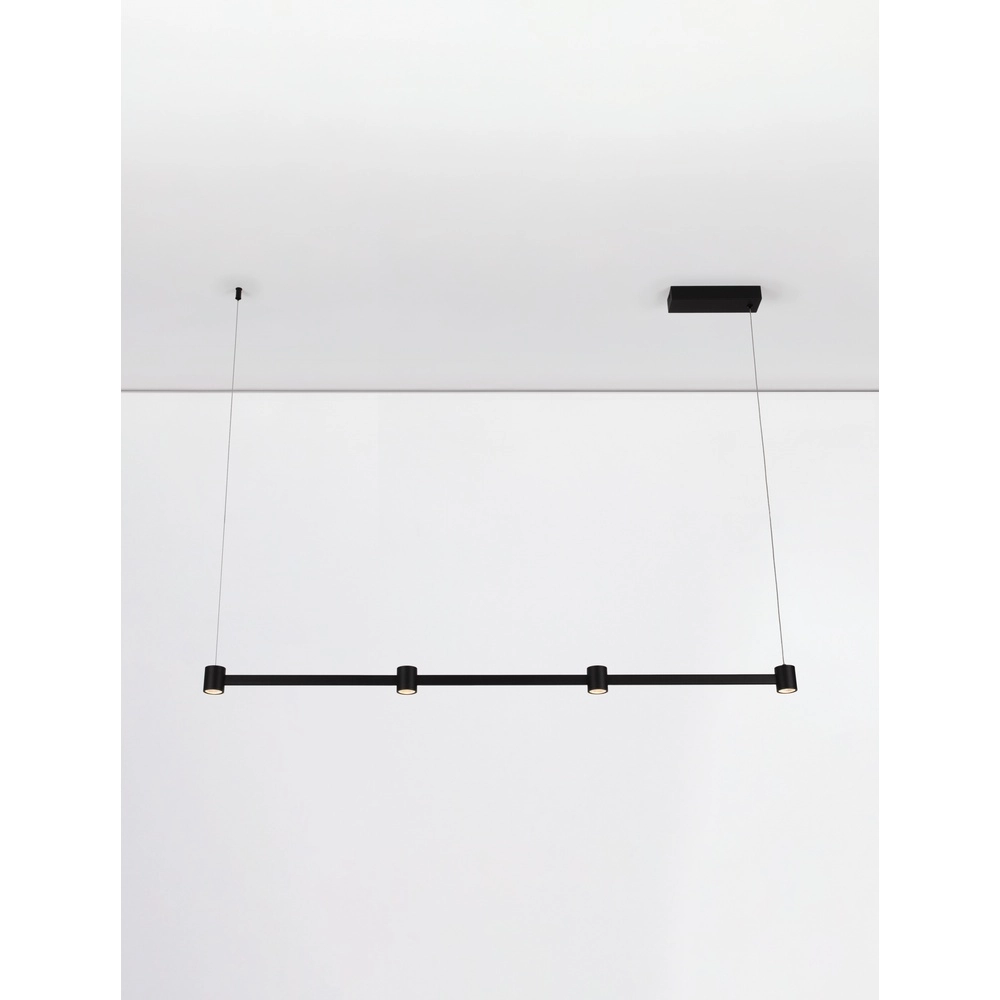 Suspension design Puize 4 lumières noir Lyora 5212017448583