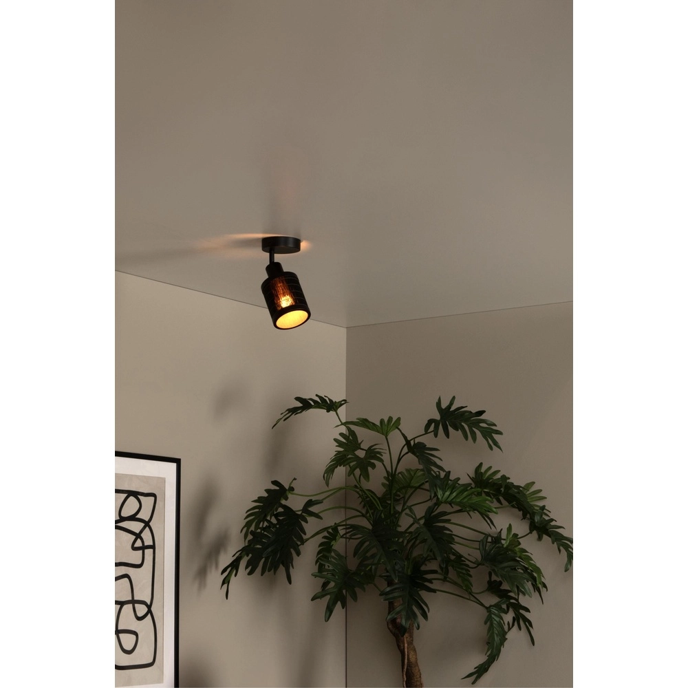 Lampe de plafond Tagalog Ø 10 cm de noir Lucide 5411212211668