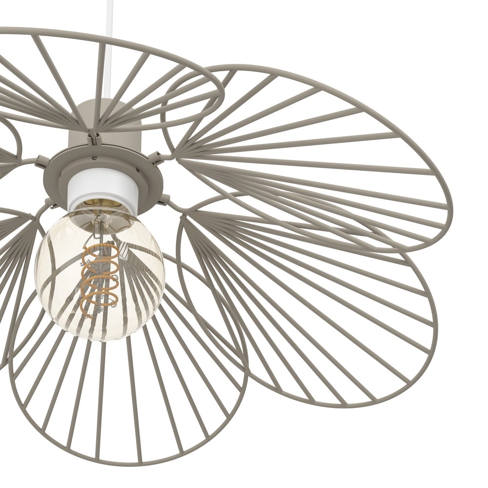Lampe suspendue Binacua brun sable Ø 45 cm Eglo 9008606405930