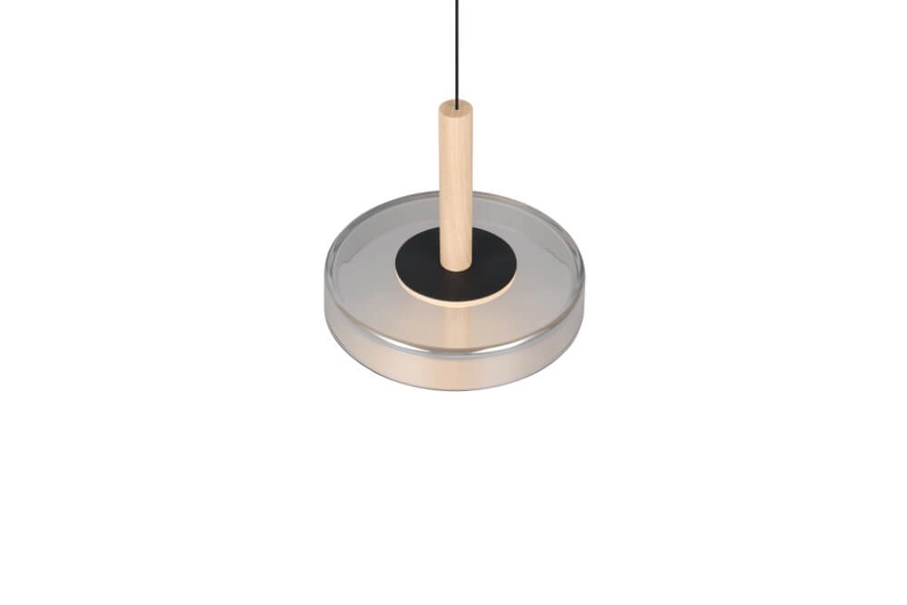 Lampe suspendue LED Celeste Ø 22cm - verre fumé Trio 4017807616880