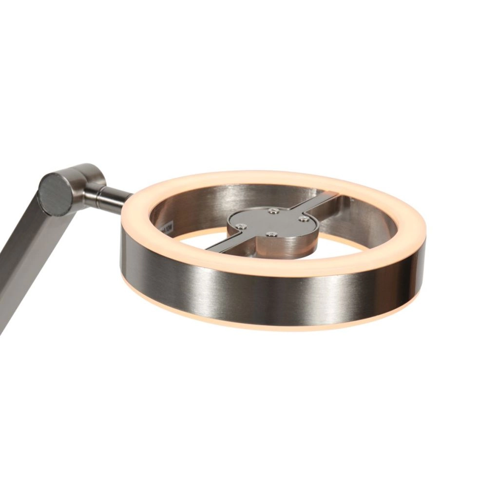 Lampe de table de conception Ringlux Métal brossé Steinhauer 8712746180893