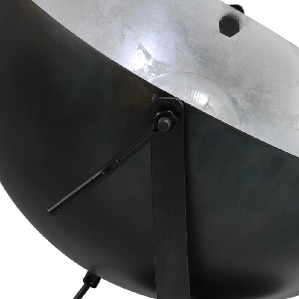 Lampadaire Larino 40 noir avec du vieil argent Masterlight 8718121236834