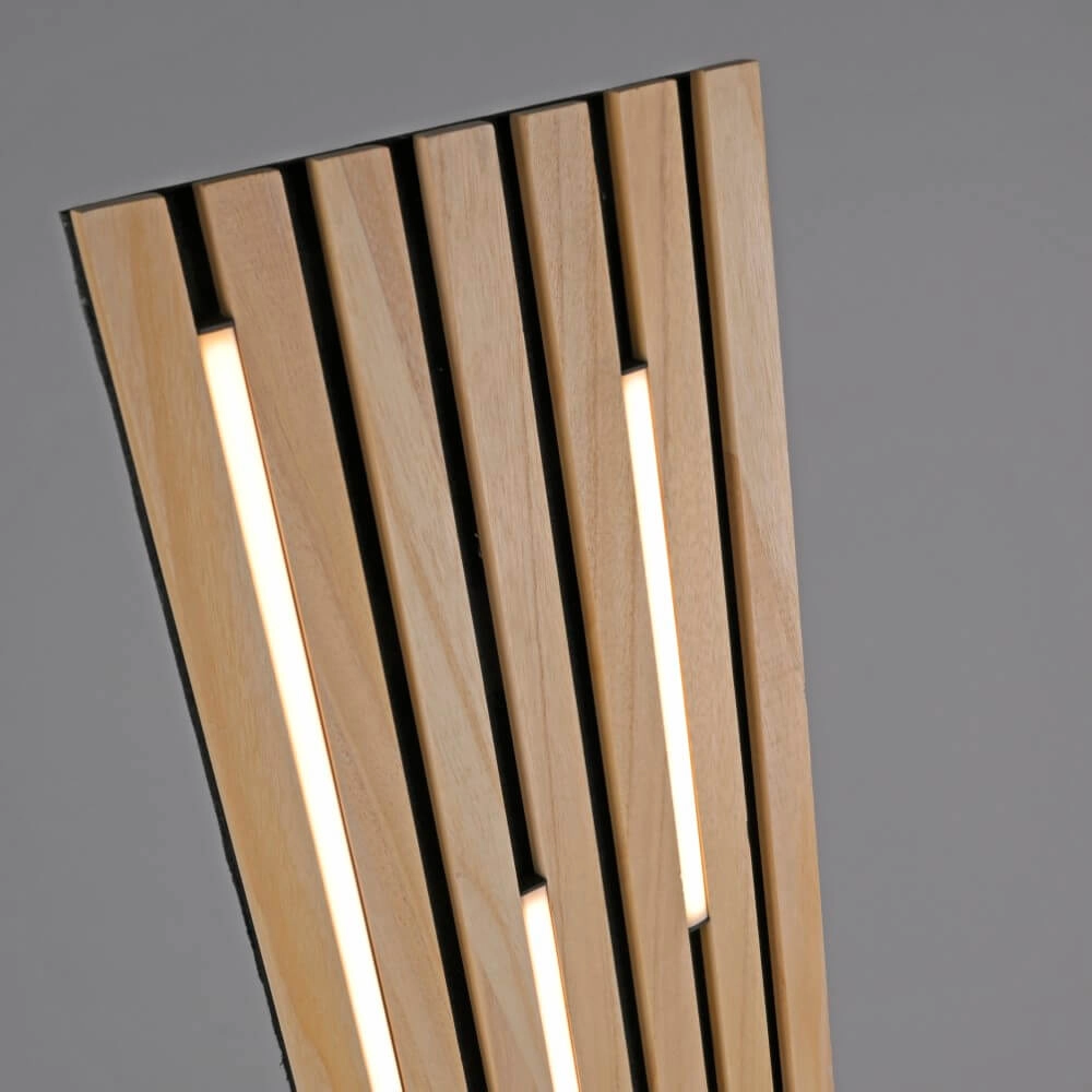 Lampadaire design Q-Akustik bois Paul Neuhaus 4012248385401