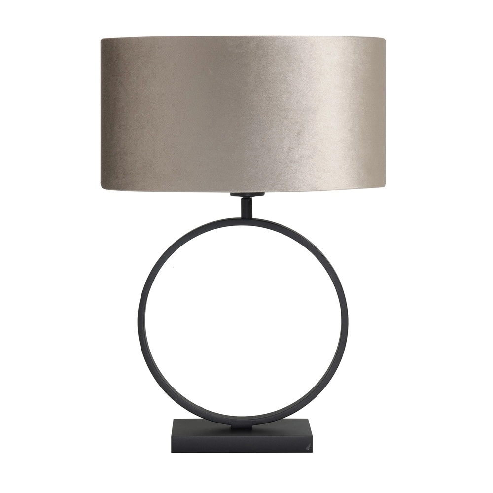 Lampe de table design Siena rond noir