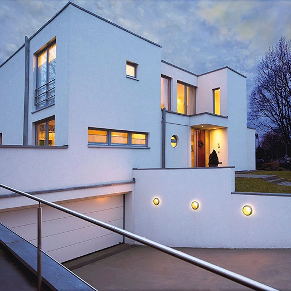 Lampe d’extérieur ronde Bulan 27cm gris argenté SLV 4024163090933