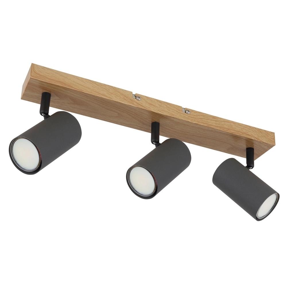 Lampe de plafond à 3 lampes Robby bois Globo 9007371442522