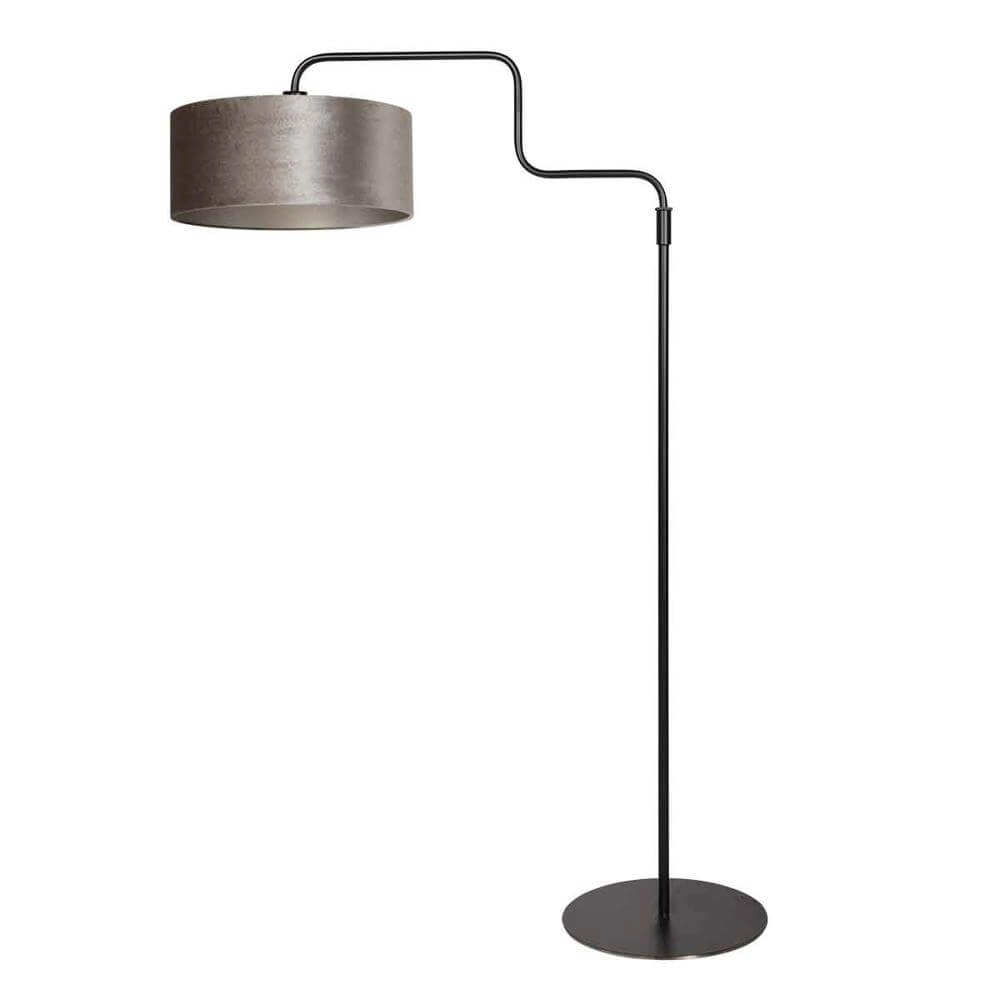 Lampadaire Bloeba noir avec capuchon argenté Steinhauer 8712746176995