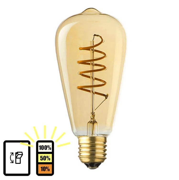 Intensité variable E27 - 4W - 2500K - 3stap Intensité variable E27 - 4W - 2500K - 3stap