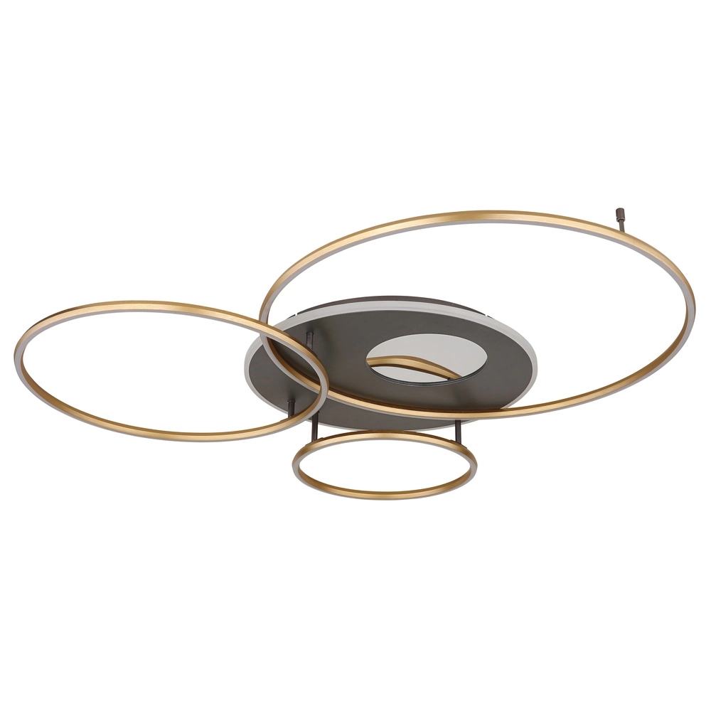 Lampe de plafond moderne Invertina Or 126cm Globo 9007371453016