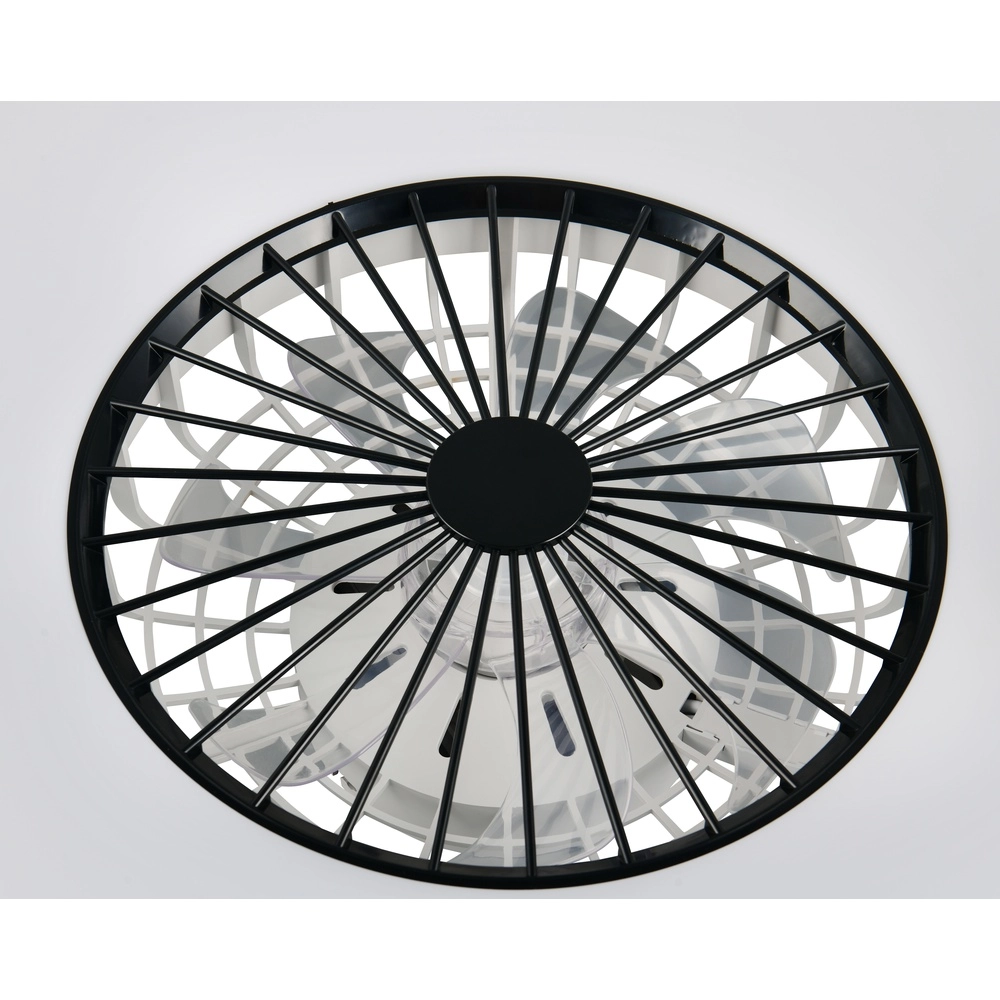 Ventilateur de conception Svaerholt noir Ø 60cm avec fonction RVB Trio 4017807688795