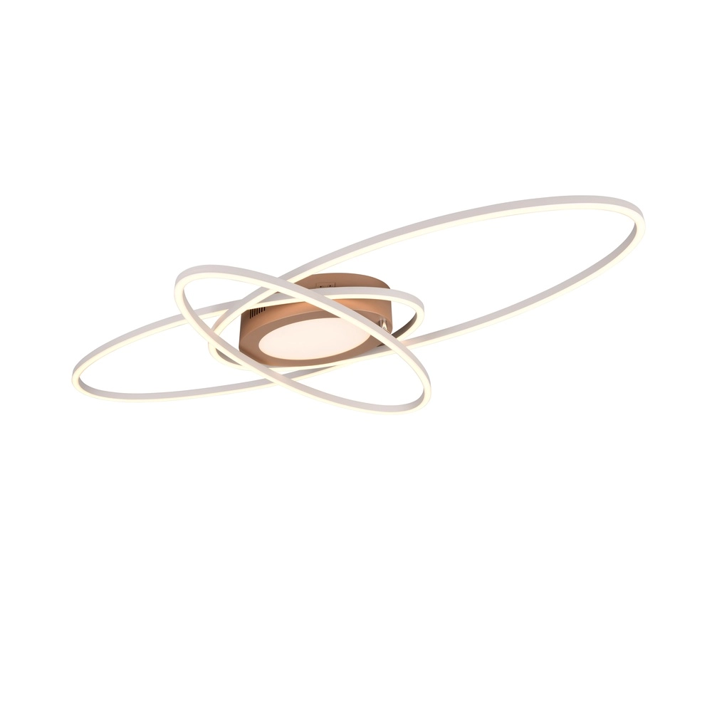 Lampe de plafond moderne Ovine marron moka