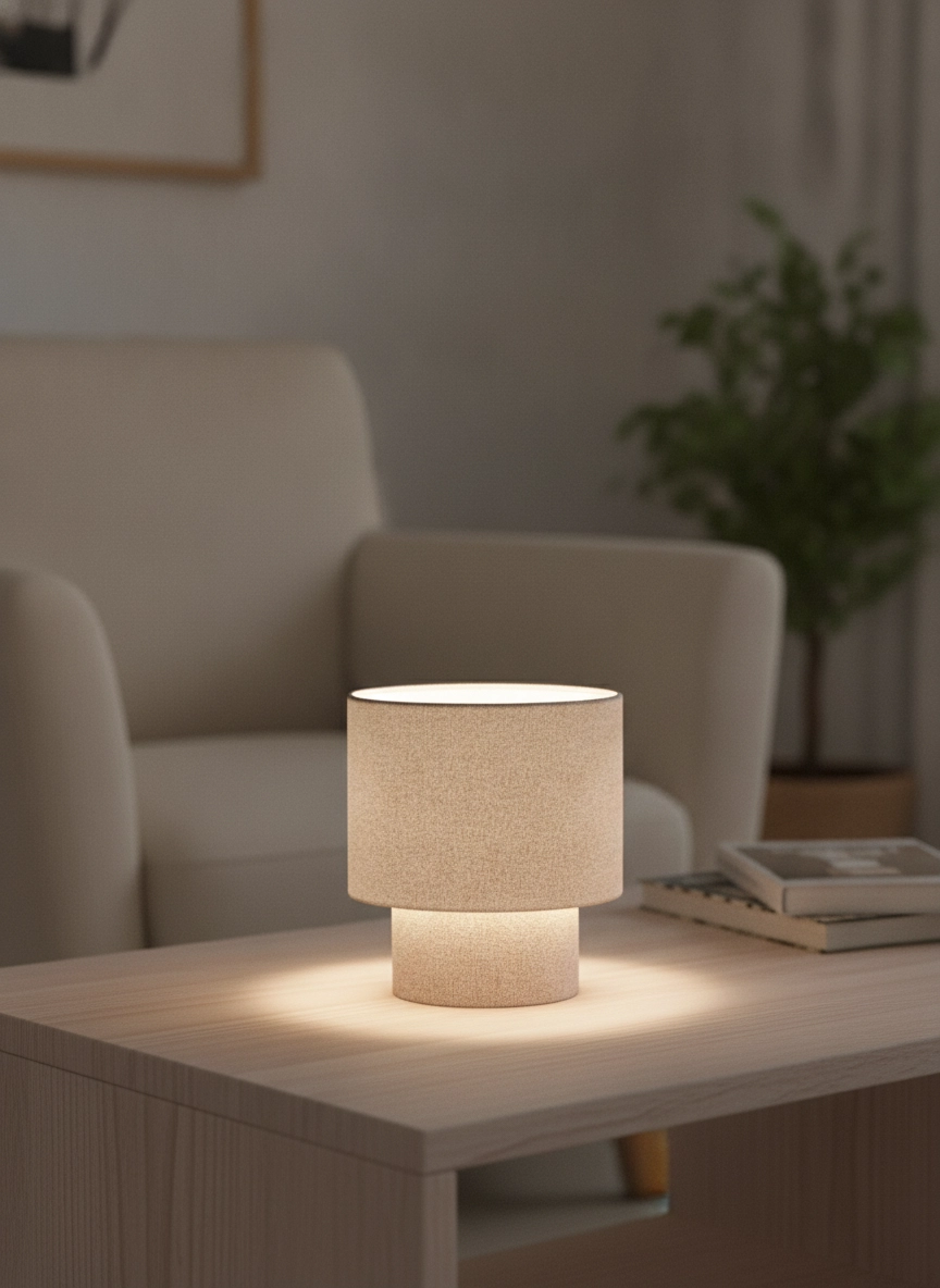 Lampe de table Syrin Café brun
