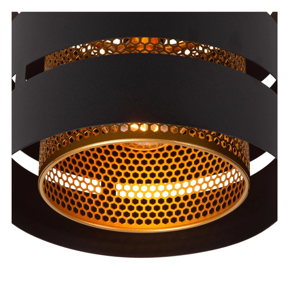 Lampe de plafond Rosas Ø 26 cm noir avec or Lucide 5411212211804