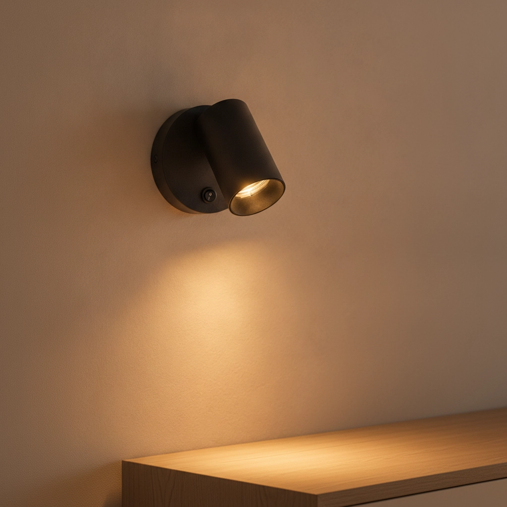 Spot mural Net Rond Noir