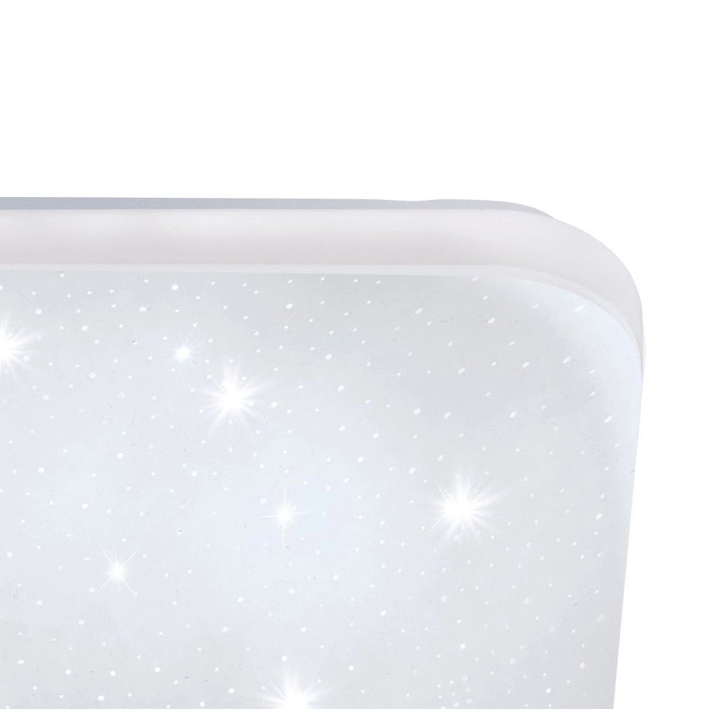 Lampe de plafond Frania-S 43cm - Blanc effet étoile 3000K Eglo 9002759978839