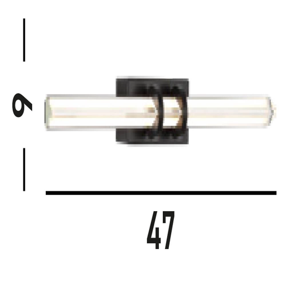 Applique murale design Parma noir Searchlight 5053423273372