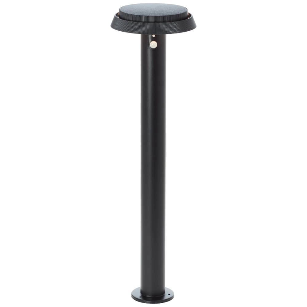 Lampe sur pied Alvero noir avec capteur
