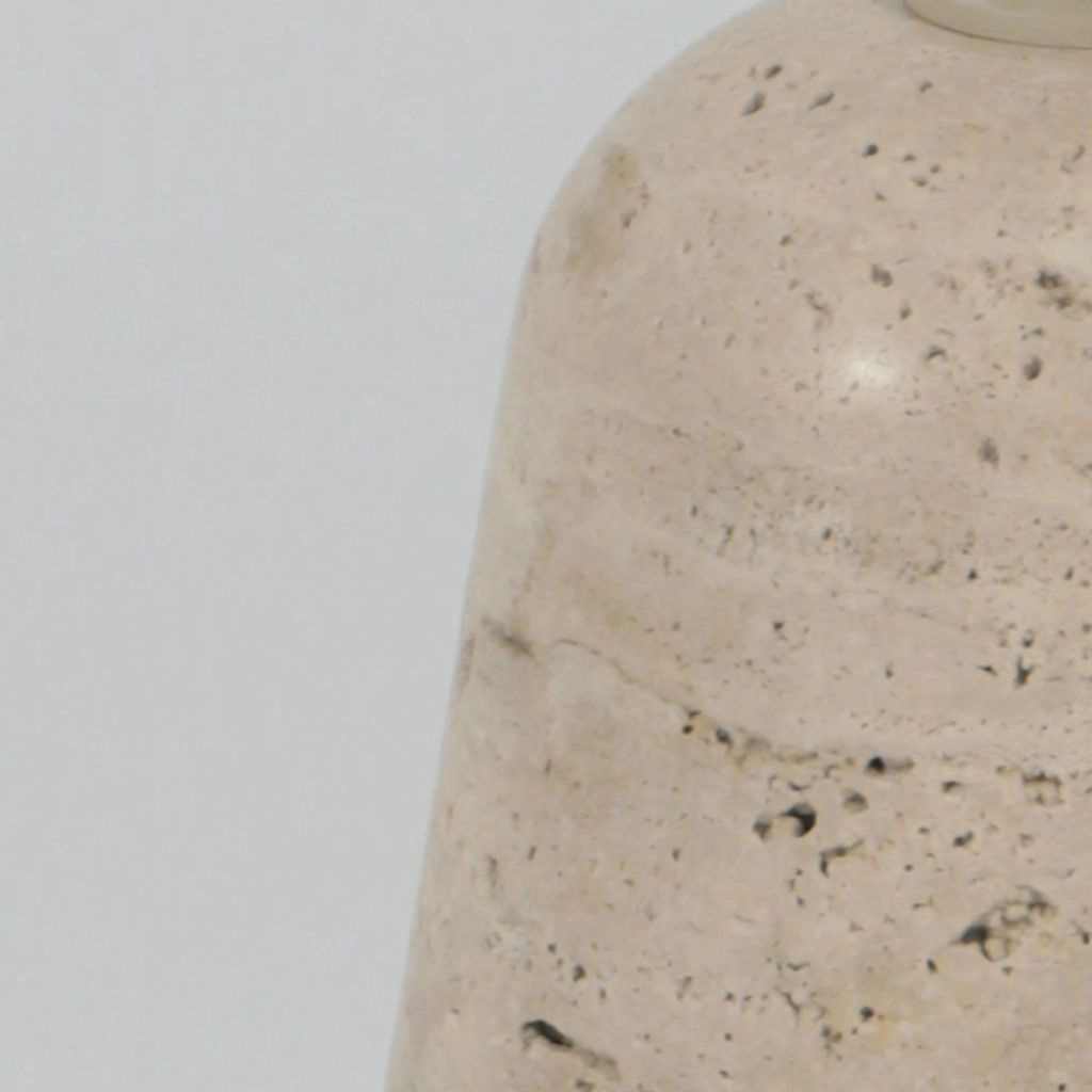 Pierre de lampe de table Travino avec une teinte blanche Ø20cm Steinhauer 8712746183528