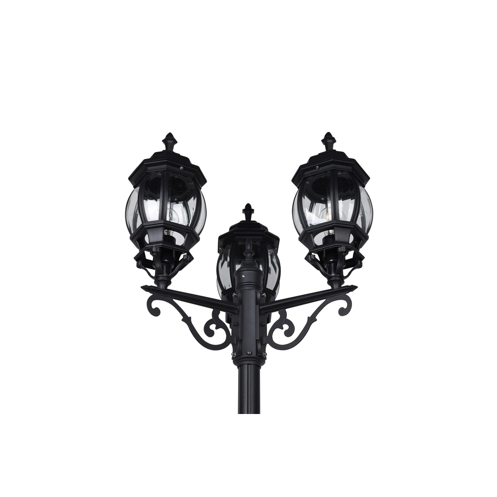 Lanterne Elvo 3 Couronne noire Trio 4017807543841