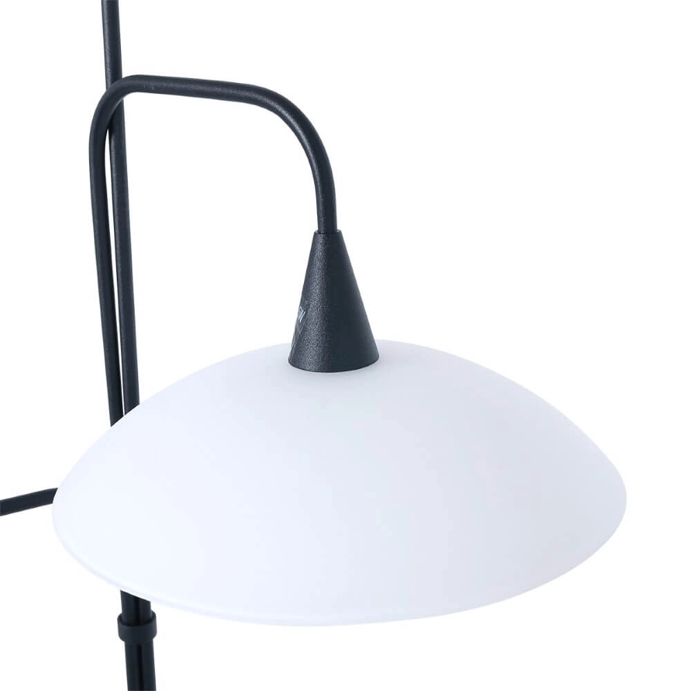 Lampe de lecture Tallerken 3 lumières noir avec blanc Steinhauer 8712746133608