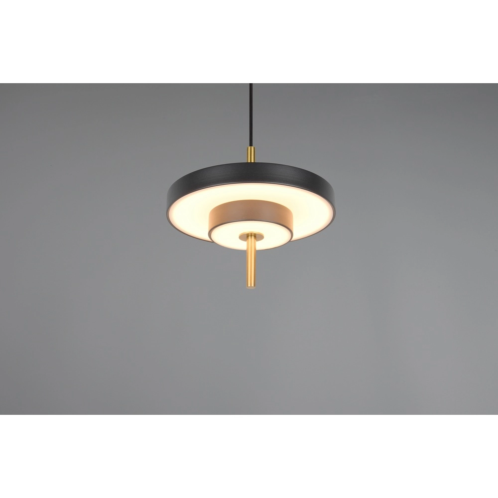 Suspension design Keaton noir avec or Ø 20cm Trio 4017807653304