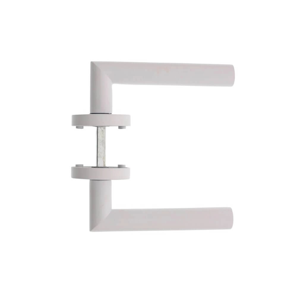 Poignée de porte étanche Bastian Rosace ronde blanche Intersteel 8714186494028