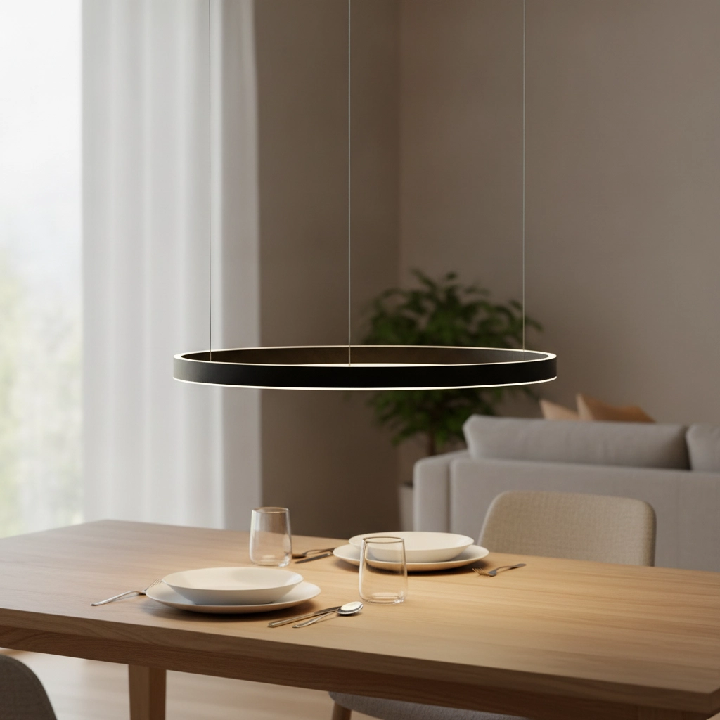 Suspension noire Elowen design Ø 80cm