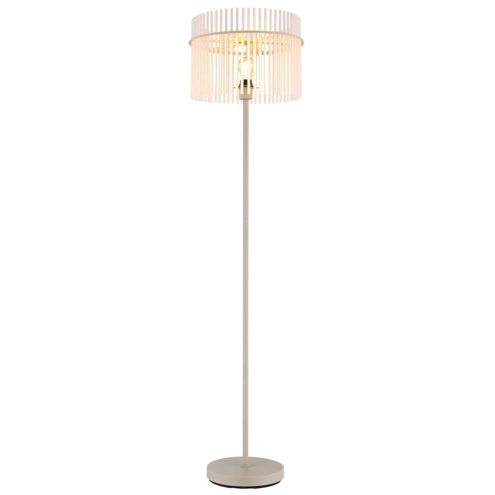 Lampadaire Gorley brun sable avec verre Ø 38cm Lampadaire Gorley brun sable avec verre Ø 38cm