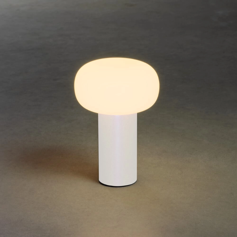 Lampe de table rechargeable Antibes blanc KonstSmide 7318308262529