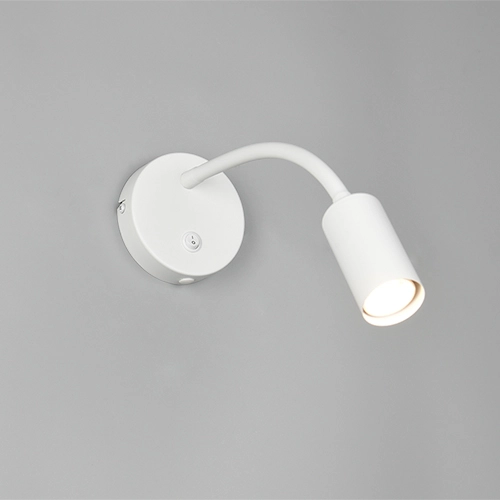 Éclairage mural Taryn Blanc avec interrupteur