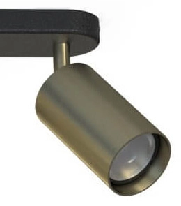 Spot en saillie 3 lumières Eye or avec du noir Lyora 5903139881890