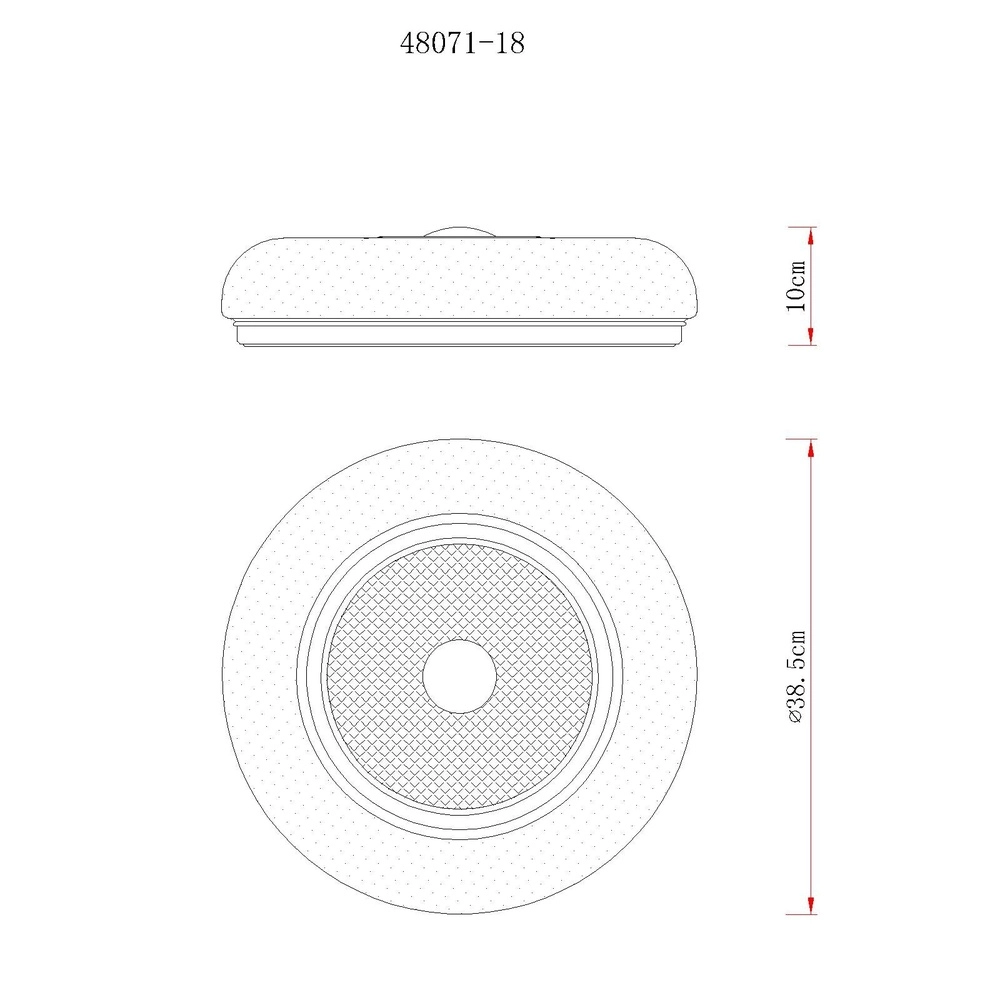 Lampe de plafond Graham blanc Ø 38,5 cm Globo 9007371575756