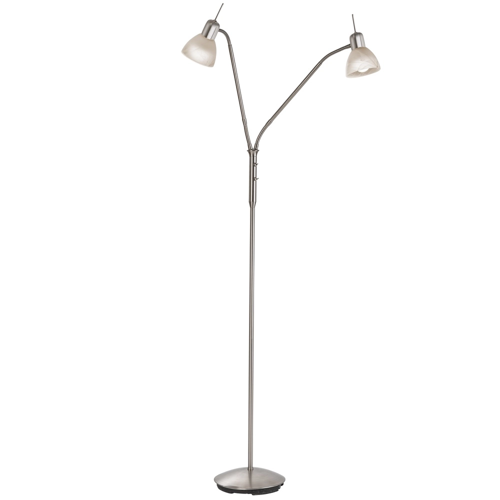Lampe de lecture double Daytona nickel