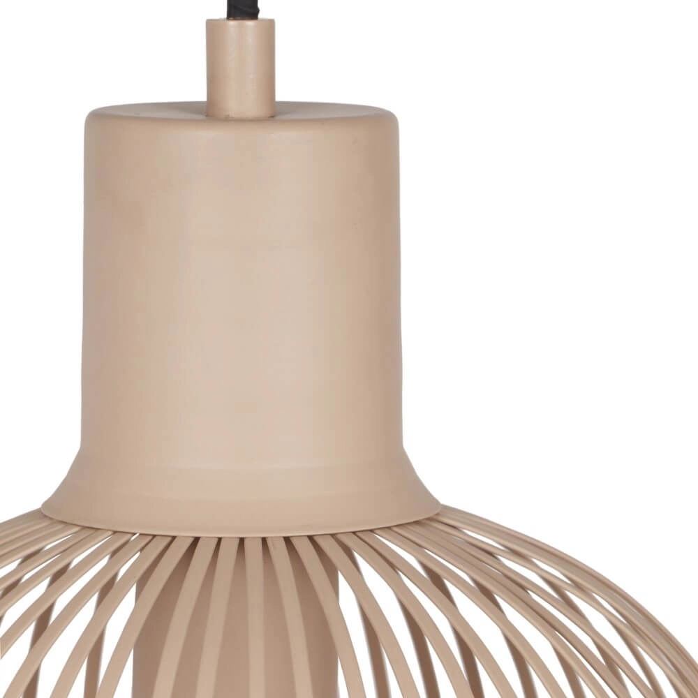 Lampe suspendue en fil de fer Gila Ø 23cm - sable Trio 4017807617566