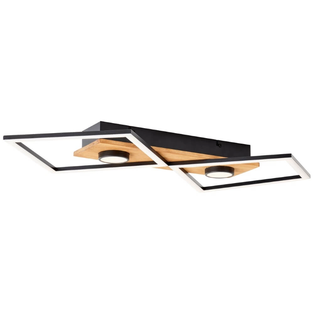 Plafonnier LED en bois Woodbridge M Brilliant 4004353409707