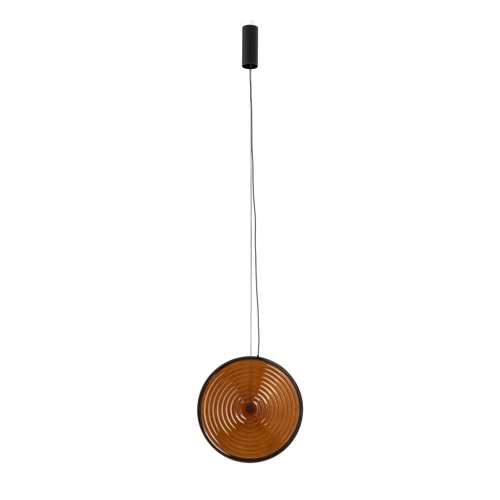 Lampe pendante de conception Aura Led Verre ambré