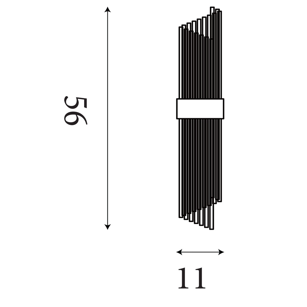 Applique murale Lara Or avec verre transparent Searchlight 5053423301488