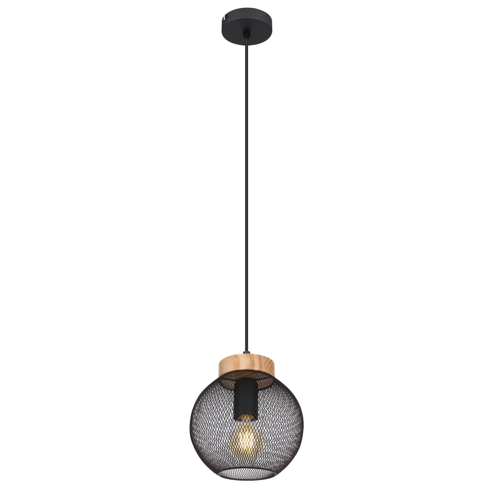 Lampe suspendue Pablo Maille noire