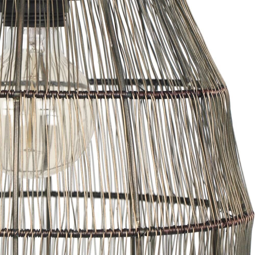 Lampe suspendue de table à manger rurale Soraya bronze Trio 4017807617504