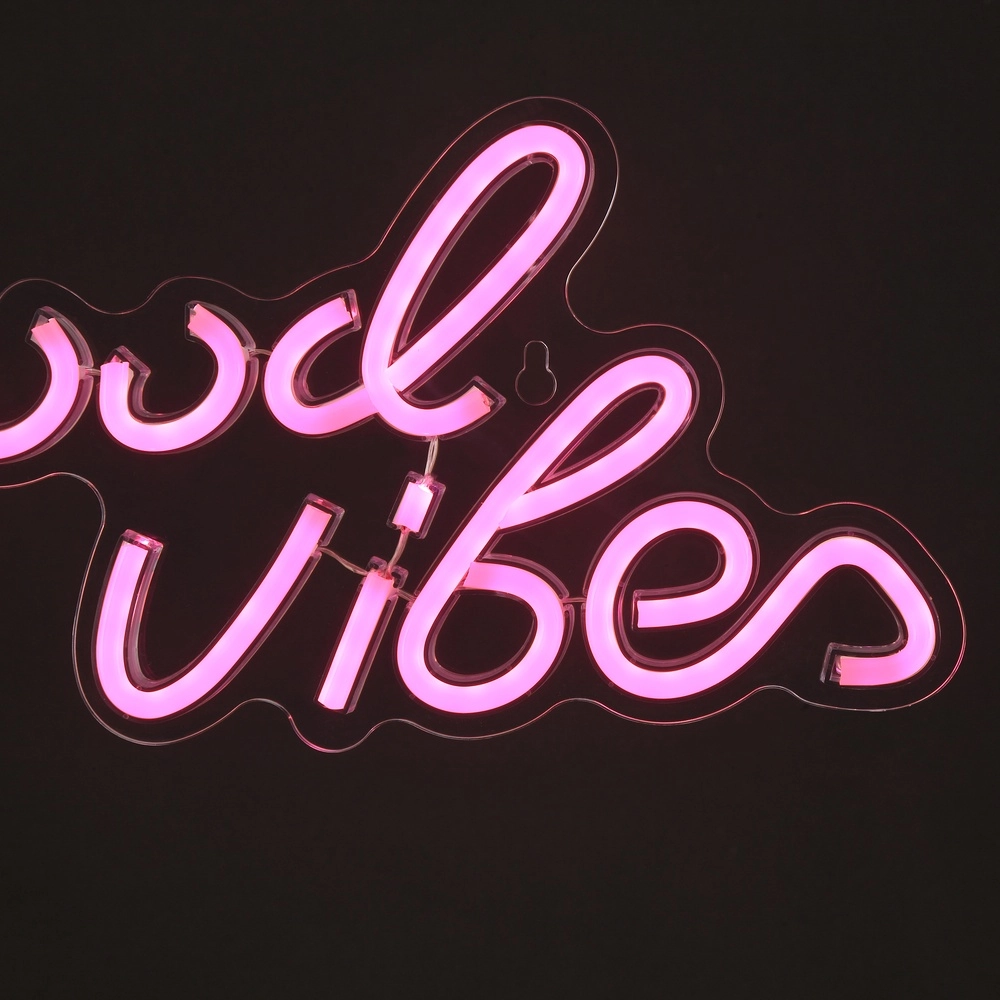 Lampe murale au néon Neon-Tales « Bonnes vibrations » Brilliant 4004353476914