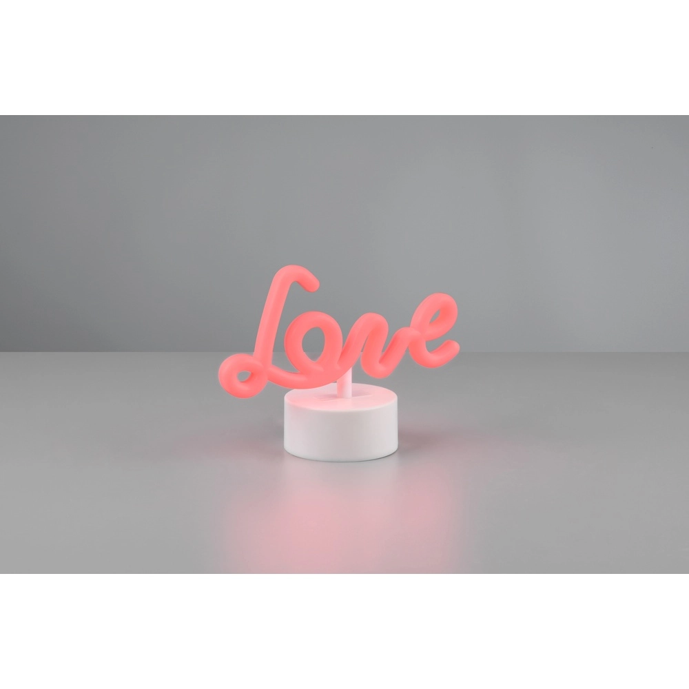 Lampe de table néon Amor rose Trio 4017807600827