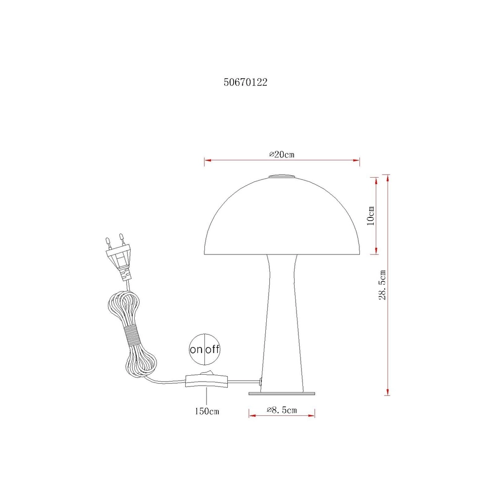 Lampe de table moderne Julia brun sable Globo 9007371589616
