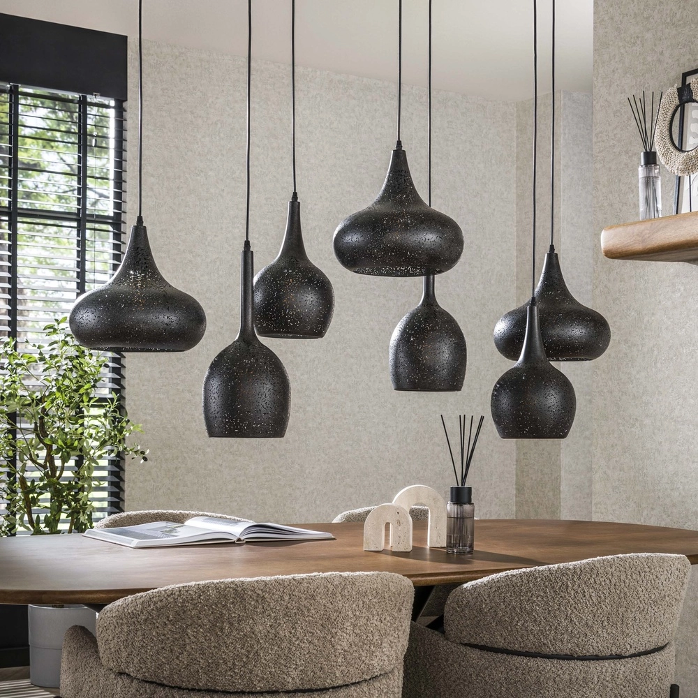 Lampe pendante de table à manger Zip 7x E27 Lyora 8716803512962