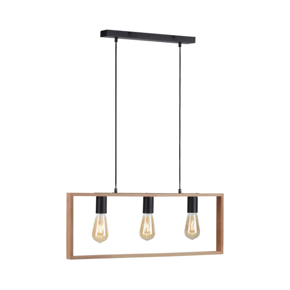 Lampe suspendue rurale Franky 3 lumières Lampe suspendue rurale Franky 3 lumières